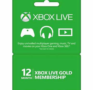 Microsoft Xbox Live 12 Months Gold Subscription Store