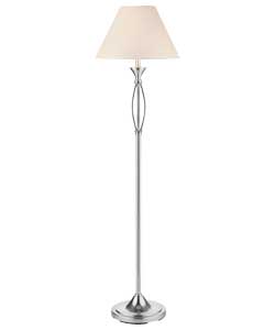 Brushed Chrome Finish Floor Lamp