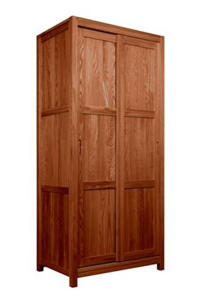 Dark Oak Full Hanging Wardrobe - 900mm -