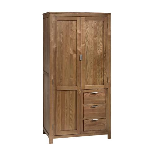 Milan Wardrobe with 3 Drawers