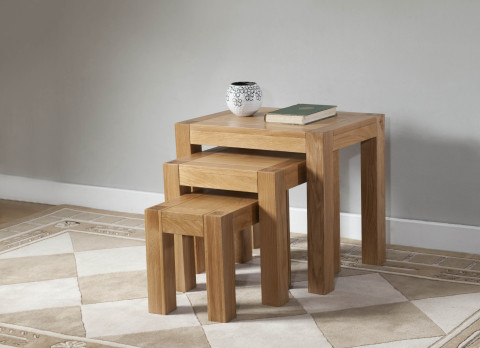 Milano Oak Nest of Tables (Milano Oak Nest of