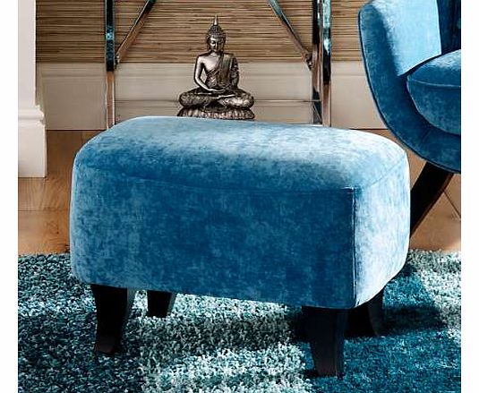 Teal Footstool