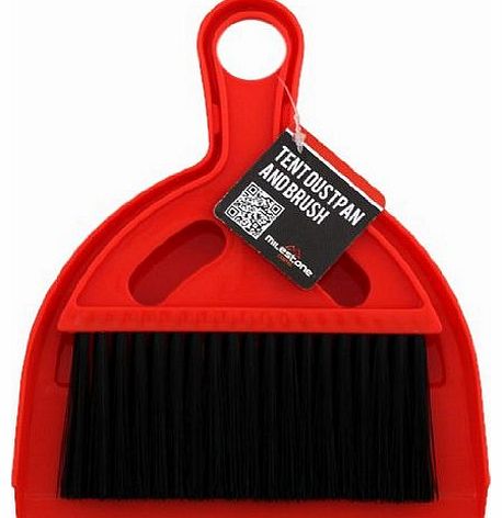 Milestone Camping Brush Tent Dustpan Set - Red