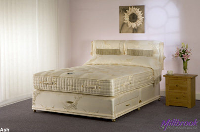 Millbrook Beds Small Single Ash 2500 Pocket Sprung Bed (Non Store)