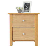 2 Drw Bedside Oak