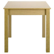 Milton 2 Seat Square Table, Oak Effect