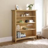 milton Low Wide Bookcase - natural