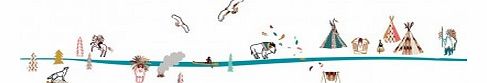 Wall sticker native american `One size