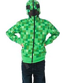 Minecraft Creeper Boys Green Hoodie - 7-8 Years