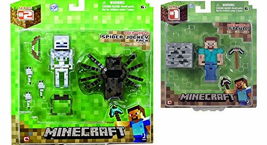 Minecraft  BUNDLE - 3 ACTION FIGURE STEVE 
