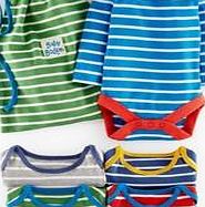 Mini Boden 5 Pack Bodies, Stripe 34598870