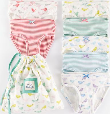 Mini Boden, 1669[^]35023027 7 Pack Pants Birds Mini Boden, Birds 35023027