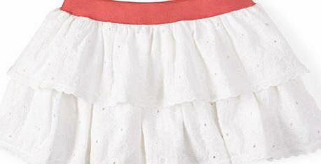 Mini Boden Broderie Skort White Broderie Mini Boden, White