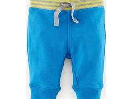 Mini Boden Essential Jersey Trousers, Fluoro Blue,Grey