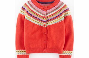 Mini Boden Fair Isle Cardigan, Red,Cream,Soft Navy 34222430