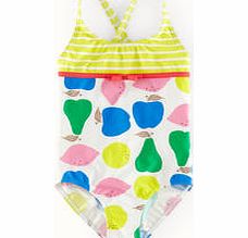 Mini Boden Hotchpotch Swimsuit, Snowdrop Fruit Bowl,Multi