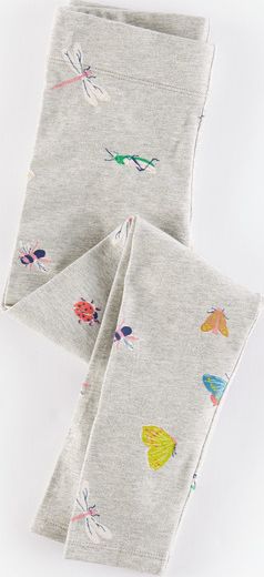 Mini Boden Leggings Grey Marl Beautiful Bugs Mini Boden,