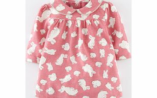 Mini Boden Pretty Collar Jersey Dress, Tea Rose