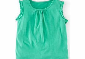 Mini Boden Pretty Vest, Pea,Lollipop,White,Washed