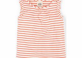 Mini Boden Pretty Vest, Pink Grapefruit Stripe,Washed