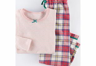 Mini Boden Pyjama Set, Coral Check 34294454