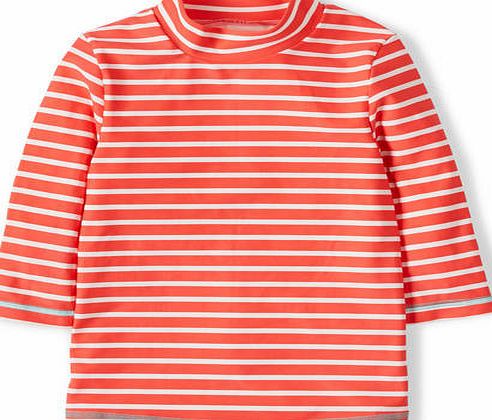 Mini Boden Rash Vest, Coral 34657544