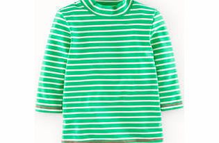 Mini Boden Rash Vest, Pea Stripe,Multi Spring,Snowdrop