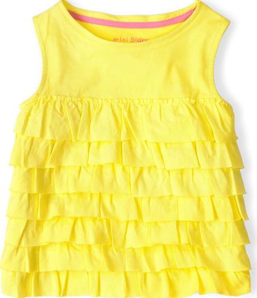 Mini Boden Summer Ruffle Vest Sherbet Lemon Mini Boden,