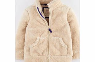 Mini Boden Teddy Zip Through, Beige,Berry 34195321