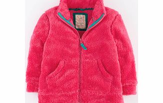 Mini Boden Teddy Zip Through, Berry,Beige 34195412