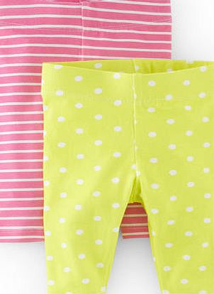 Mini Boden Twin Pack Leggings, Yellow 34598268