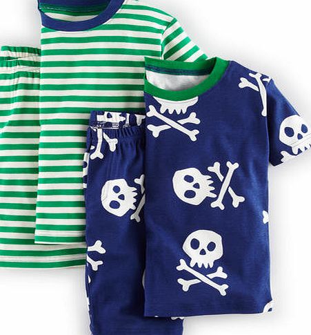 Mini Boden Twin Pack Short Johns, Reef Skulls 34587915