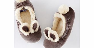 Mini Boden Velvet Bunny Slippers, Ash,Vintage Blue 34185082