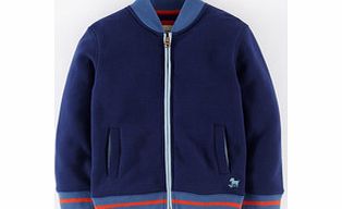 Zip Through Sweatshirt, Cadet Blue,Grey Marl