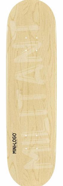 Militant Skateboard Deck Natural - 8