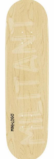 Militant Skateboard Deck Natural -