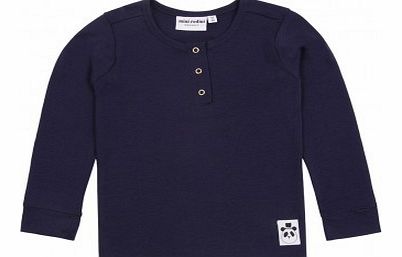 Basic Grandpa T-shirt Navy blue `6/12