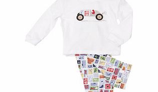 1-8yrs unisex multi-colour car pyjamas