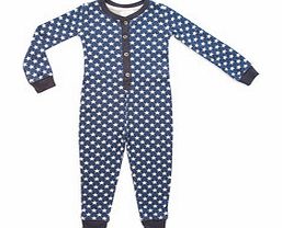 Boys blue star onesie