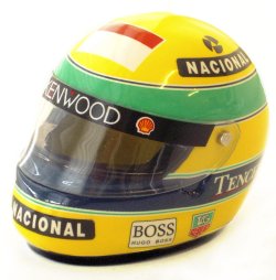 Minichamps 1:8 Scale Shoei Senna Helmet 1993