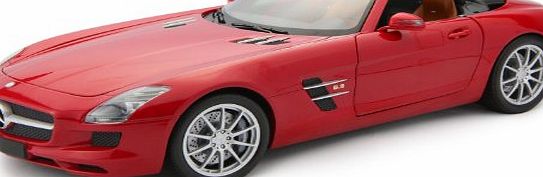 Minichamps 1:18 Scale 2011 Mercedes-Benz SLS-Class AMG Roadster (Metallic Red)