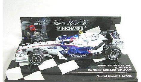 BMW Sauber F1.08 Winner Canada GP 2008 - Robert Kubica 1/43 Scale Die-Cast Collectors Model