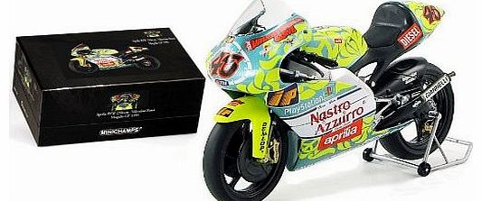 Minichamps Diecast Model Aprilia 250 CCM (V. Rossi - 1999) (1:12 scale by Minichamps) in Yellow