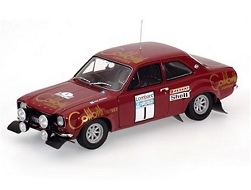 Diecast Model Ford Escort MkI (1974 Winner RAC Rally) in Burgundy (1:18 scale)