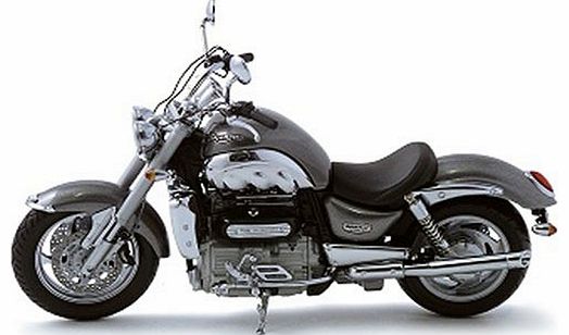 Minichamps Diecast Model Triumph Rocket III (2004) (1:12 scale by Minichamps) in Graphite Grey