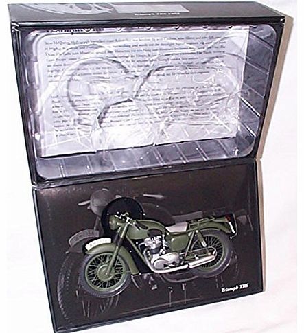  Triumph TR6 1962 Green bike 1.12 scale limited edition diecast model