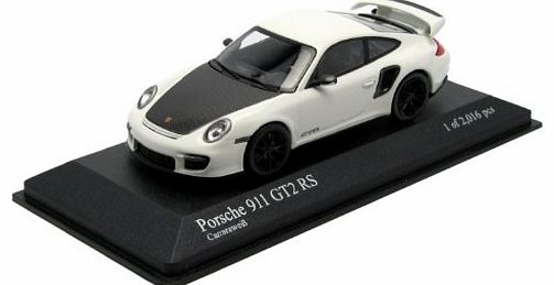 Porsche 911 GT2 RS (2010) in White (1:43 scale) Diecast Model Car