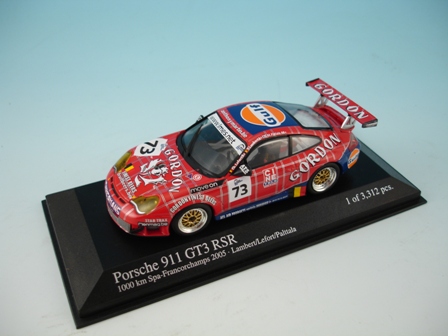 Minichamps Porsche 911 GT3 RSR Gordon Team 1000km SPA 2005