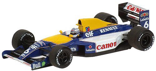 Minichamps Williams Renault FW14 1991 - R Patrese 1/43 Scale Die-Cast Model