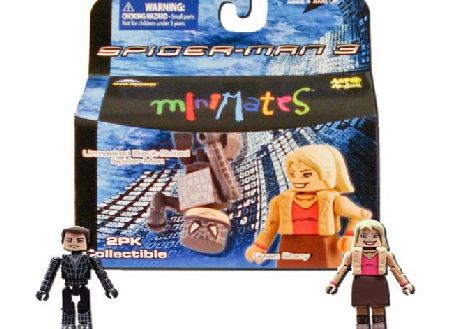 Minimates Spiderman Movie 3 Mini Mates Unmasked Black Suited Spiderman amp; Gwen Stacy